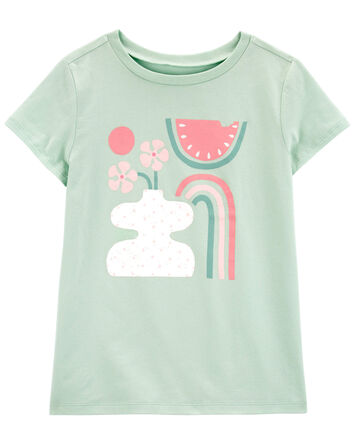 Kid Watermelon Floral Graphic Tee