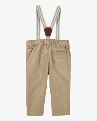 Product image 2 of Baby Twill Suspender Pants