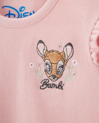 Product image 2 of Toddler 2-Piece Bambi Flutter-Sleeve & Bike Short Set - Pink