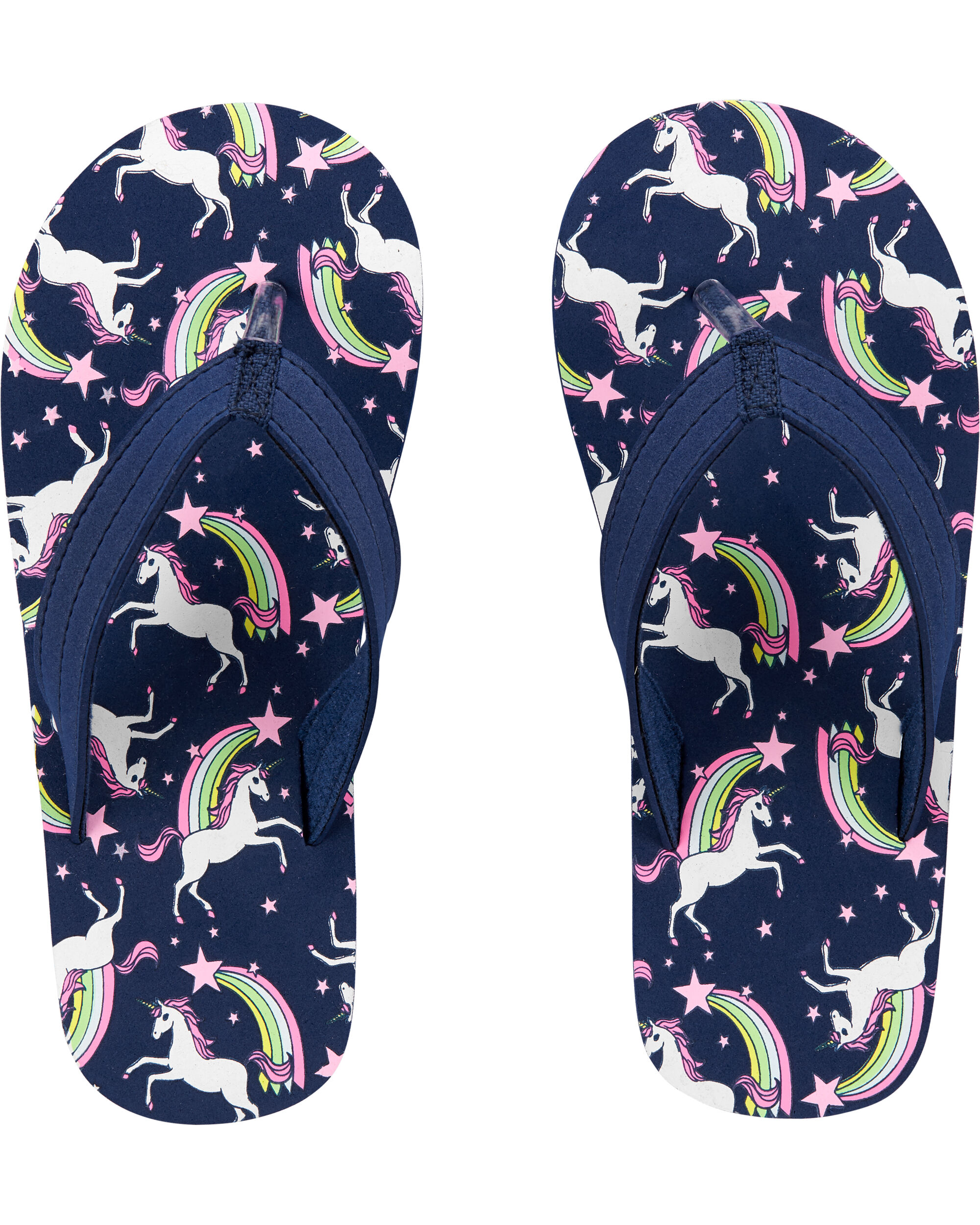 carter's unicorn flip flops