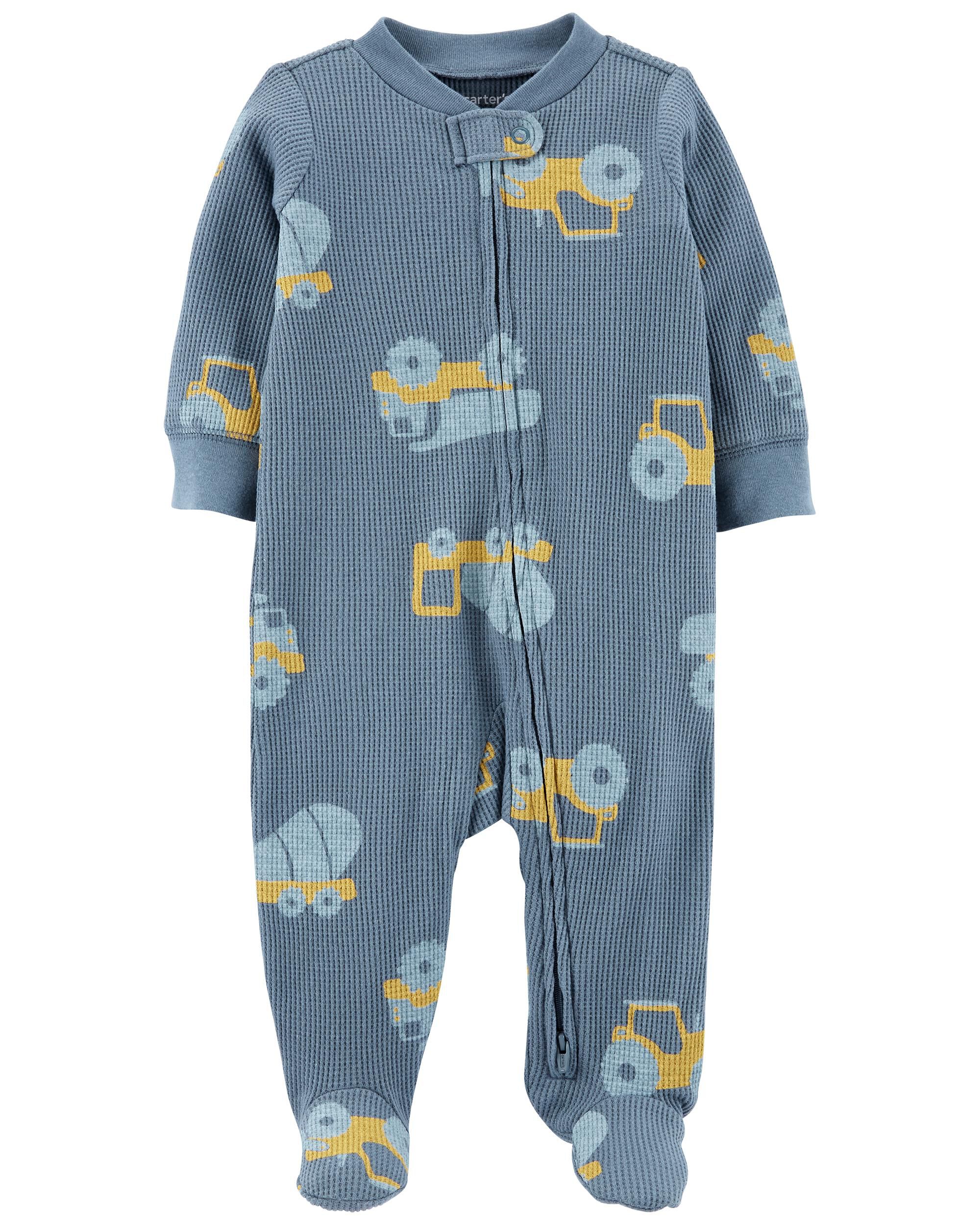 Carters Baby Boys 2-Pack Loose Fit Fleece Footed Pajamas 