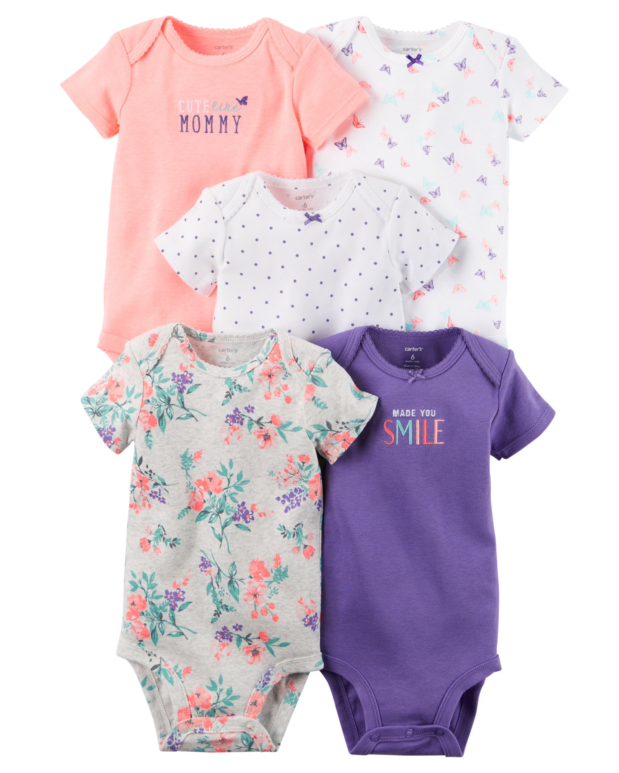 carter's short sleeve onesies