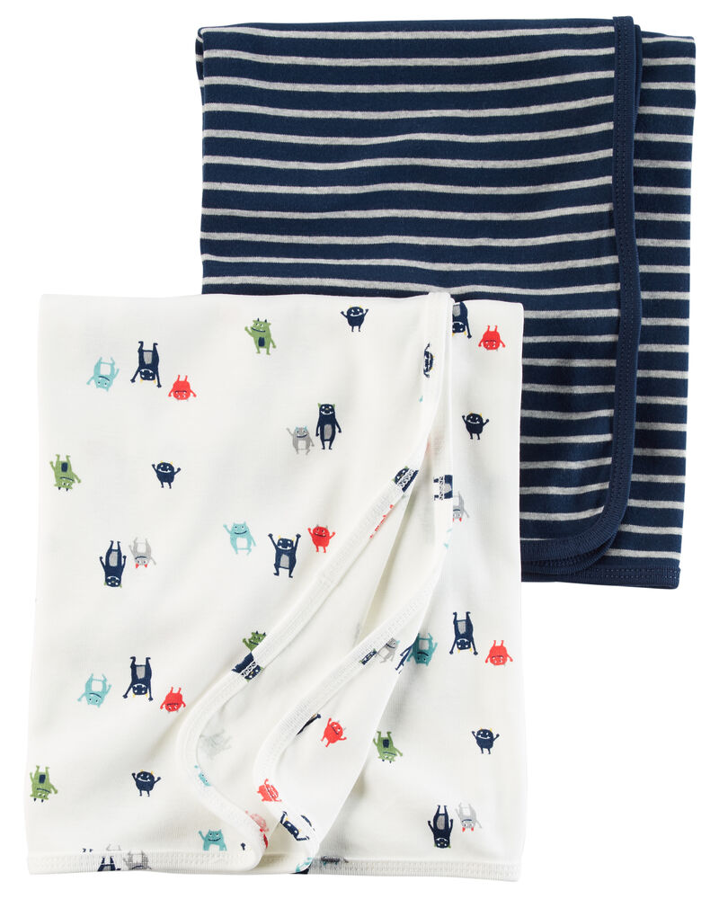 2 Pack Babysoft Swaddle Blankets Carterscom