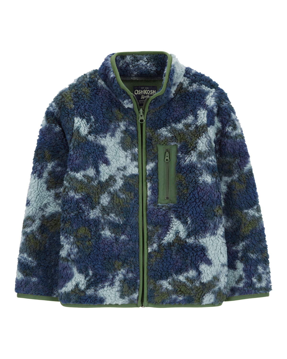 人気のファッションブランド！ Kid Carter's | OshKosh - Navy - Jacket Knit Fleece Dye Tie Clothing