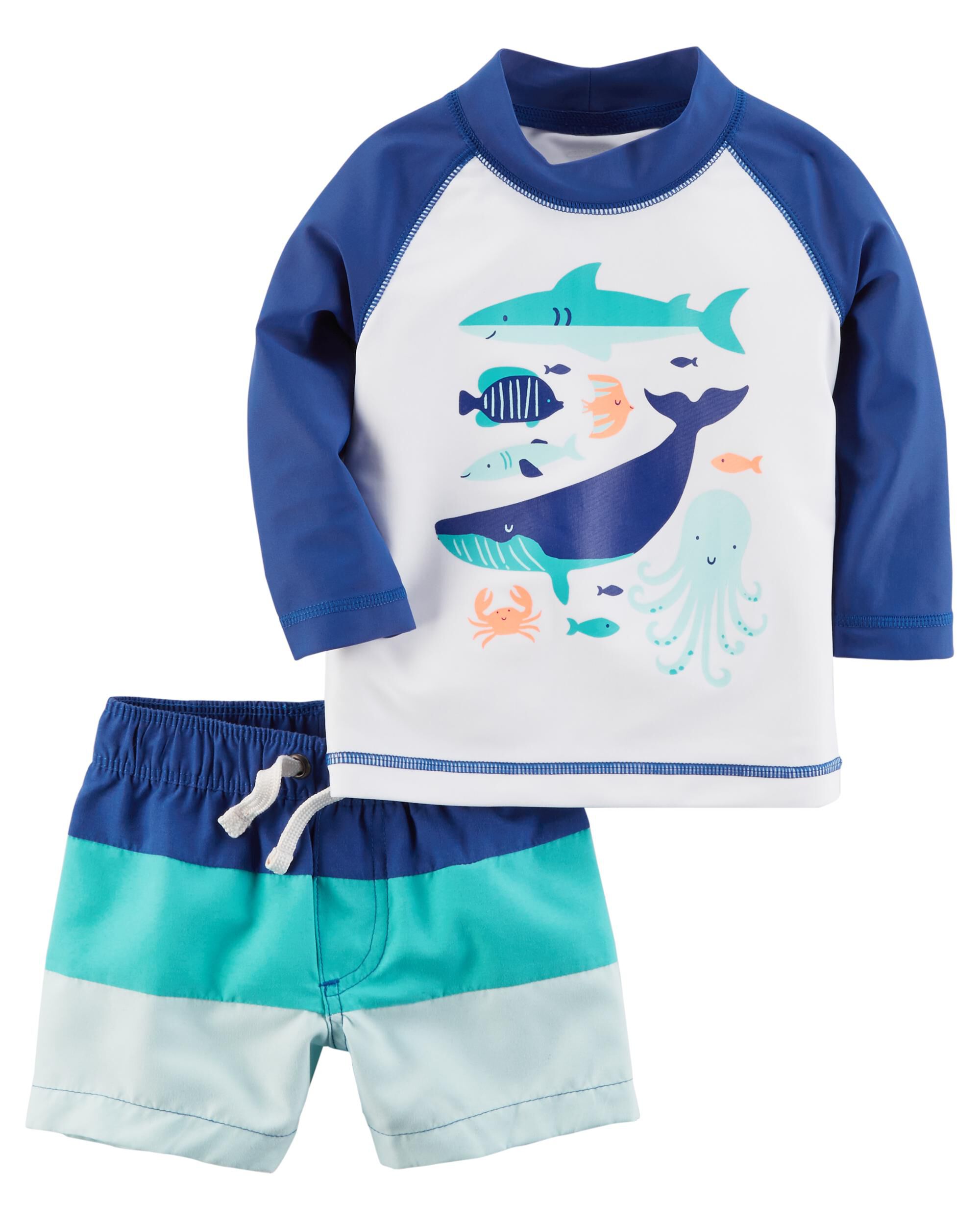 Carters Baby Boys Two Piece Rashguard Set