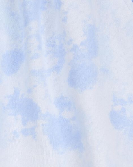  Product image 3 of Kid Drawstring Cloud Dye French Terry Skort - Blue