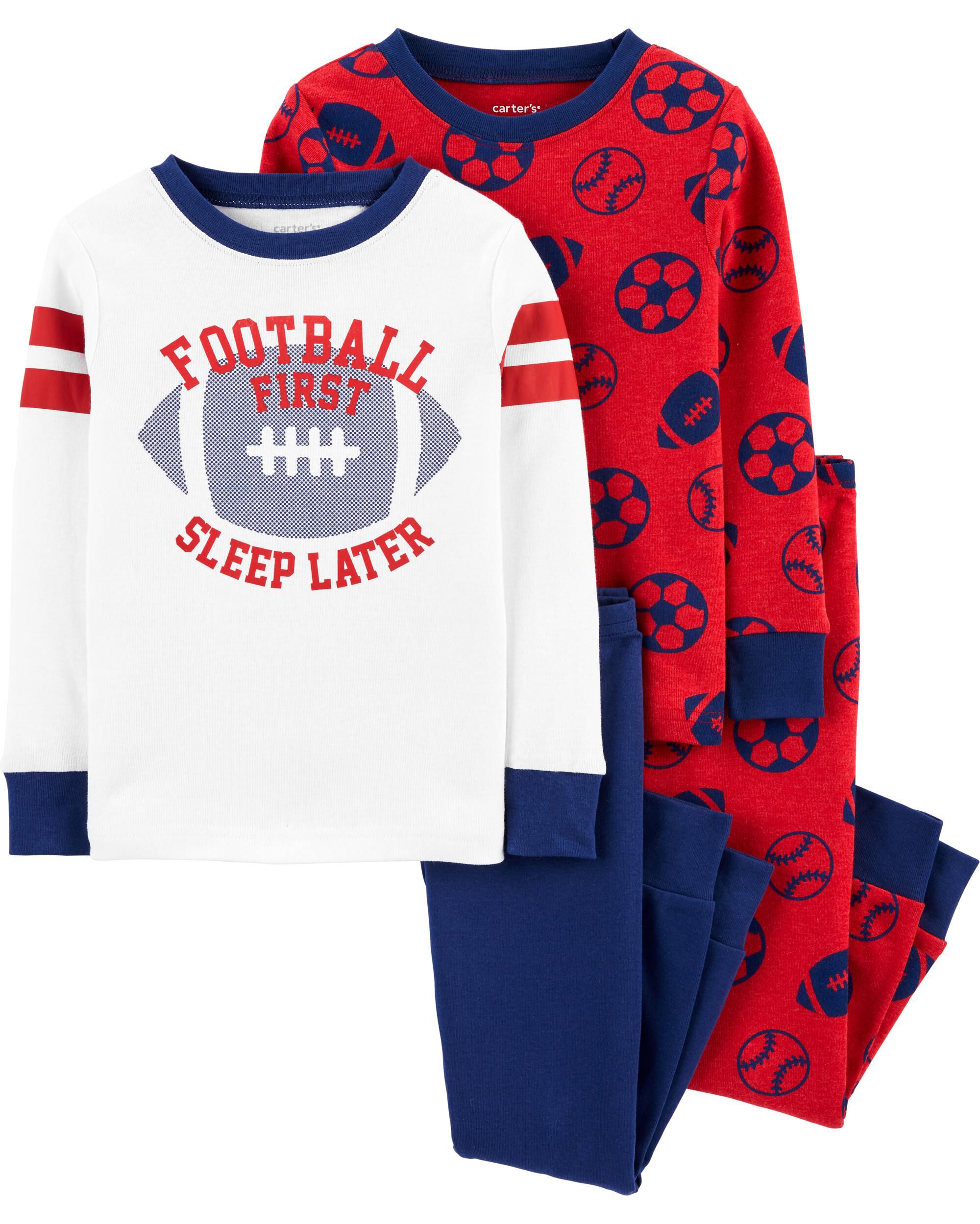 *CLEARANCE* 4-Piece 100% Snug Fit Cotton PJs