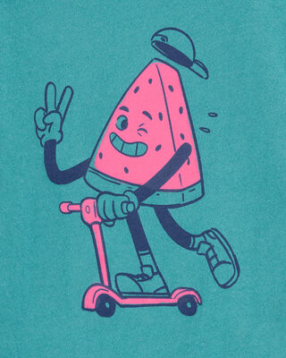 Product image 2 of Toddler Watermelon Short-Sleeve Graphic Tee - Green