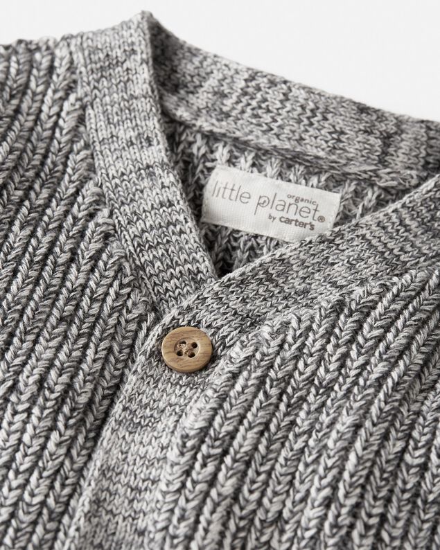 Product image 2 of Baby Neutral Organic Cotton Ribbed Cardigan