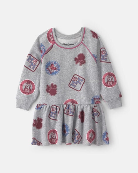 toddler girl disney© minnie long-sleeve dress - grey