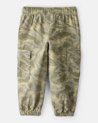 Product image 2 of Toddler Boy Cotton Camo Fashion Cargo Pants - Green