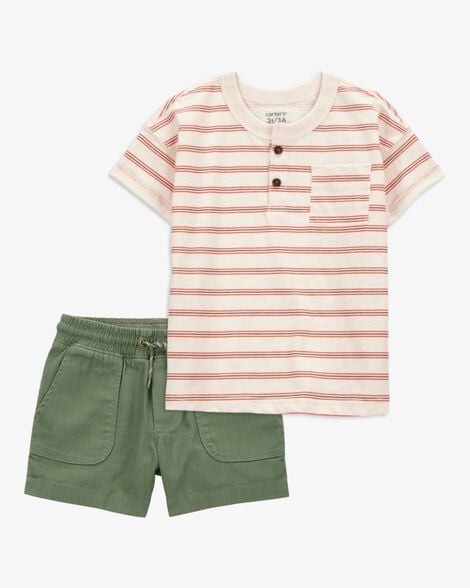 SLUB JERSEY HENLEY COLLAR T-SHIRT, CHILD SLUB JERSEY HENLEY COLLAR T-SHIRT, CHILD