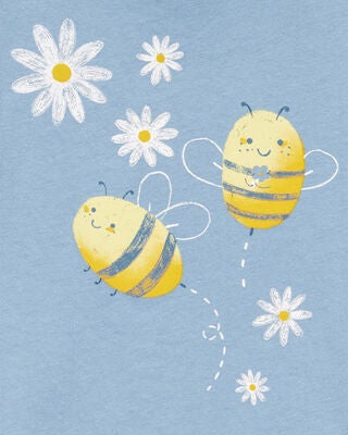 Product image 2 of Toddler Bumble Bee Short-Sleeve Graphic Tee - Blue