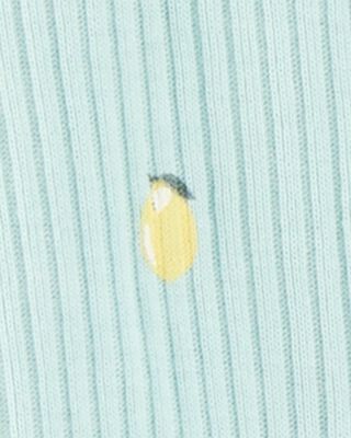 Product image 2 of Baby 2-Piece Lemon 2-Way Zip Sleep & Play Pajamas - Blue
