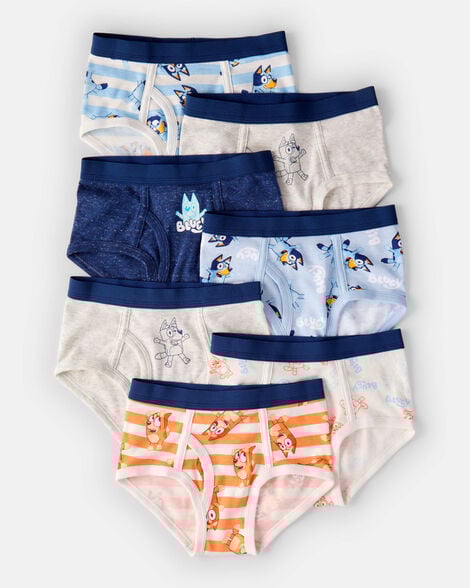 toddler 7-pack bluey cotton briefs underwear