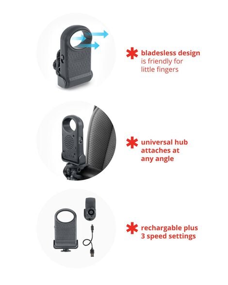 Product image 3 of Stroll & Connect Bladeless Stroller Fan
