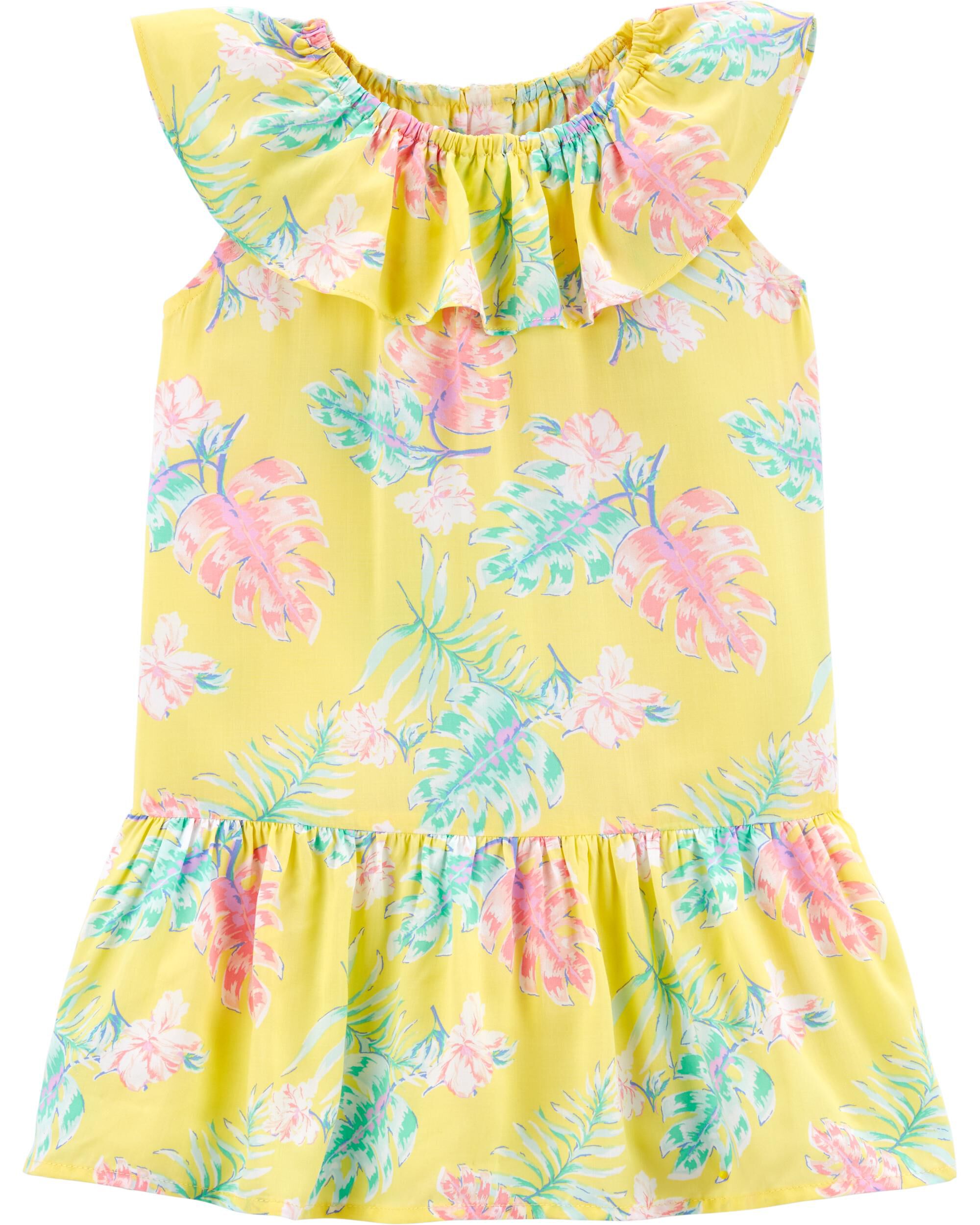 carters yellow floral dress