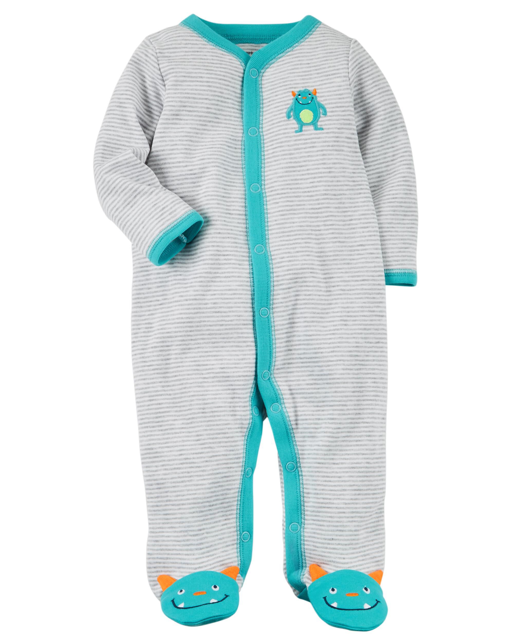Snap-Up Monster Cotton Sleep & Play
