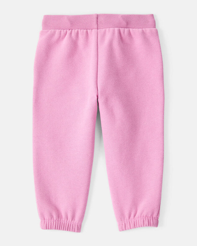 Product image 2 of Baby Girl Cotton Joggers - Pink