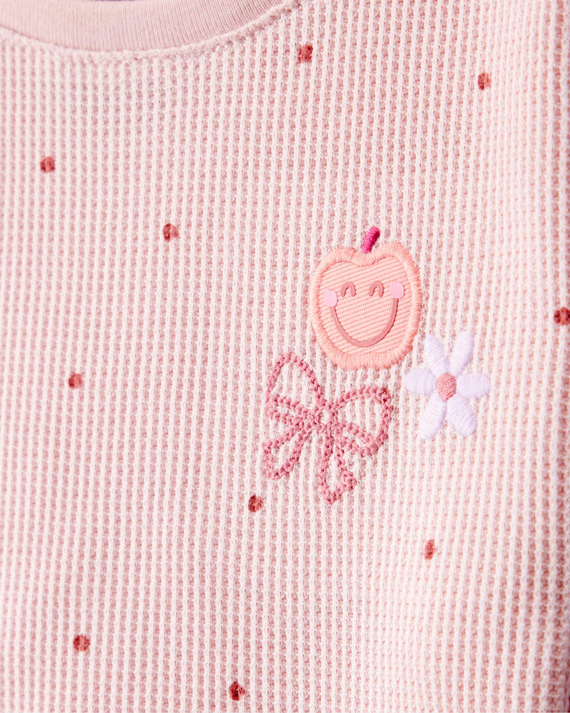 Baby Girl 2-Piece Polka Dot Top & Cotton Cargo Joggers Set - Pink