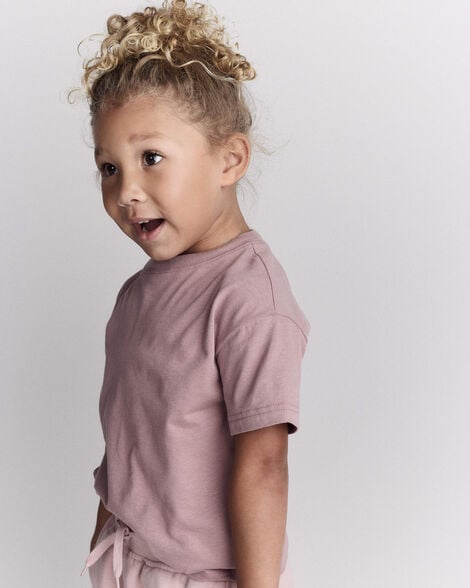 Toddler Short-Sleeve Relaxed Tee - Heather Grey