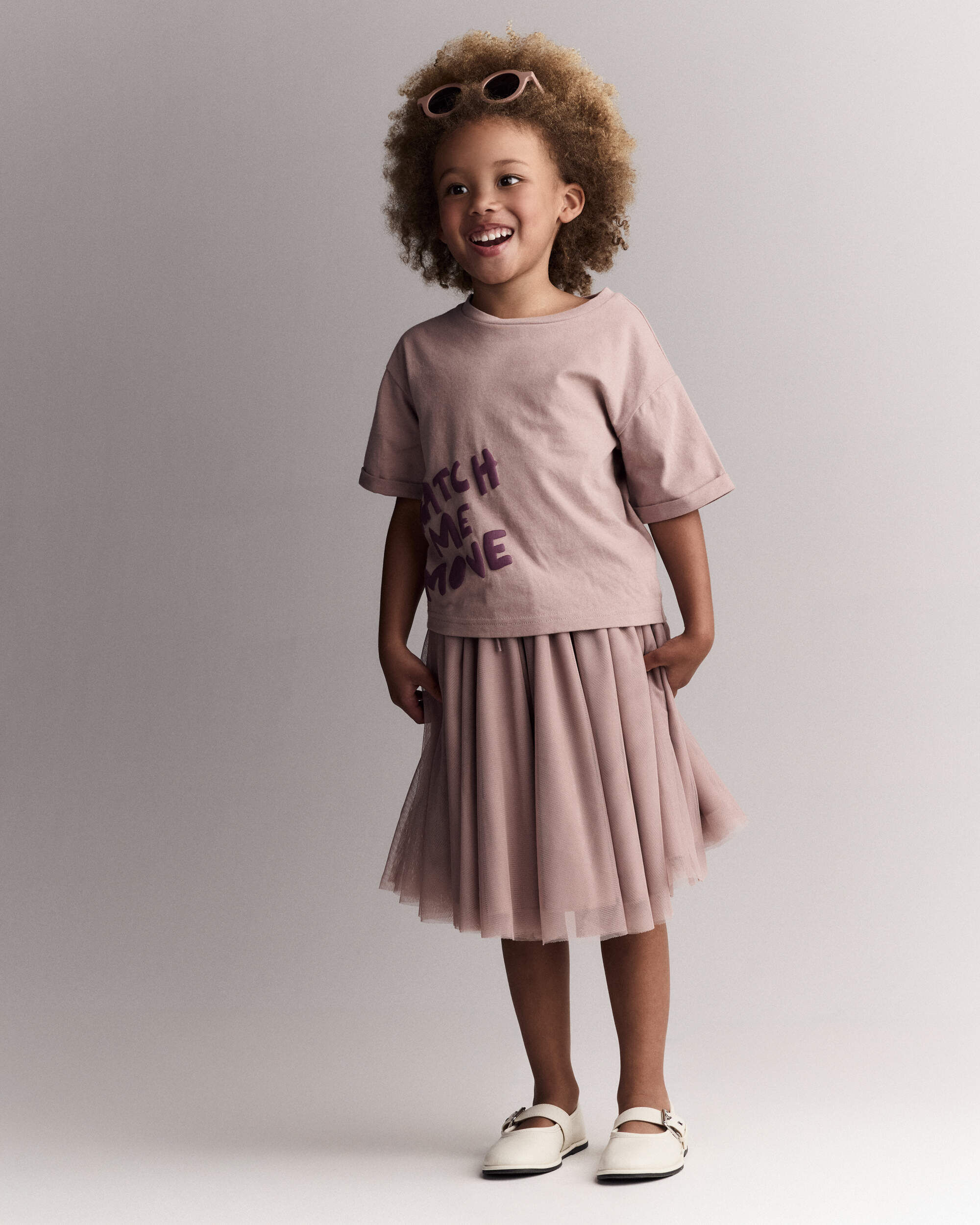 Otter Avenue Toddler Girl Avenue Twirl Midi Skirt with Tulle 12M Light Pink 26$