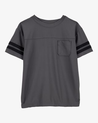 Product image 1 of Kid Striped Short-Sleeve Tee - Black