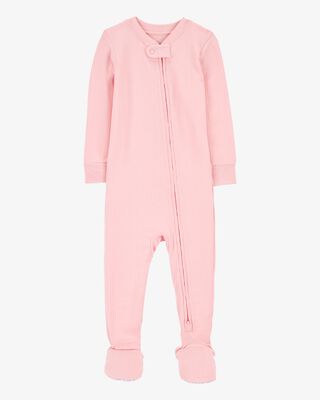 Product image 1 of Baby Solid PurelySoft Footie 1-Piece Pajamas - Pink