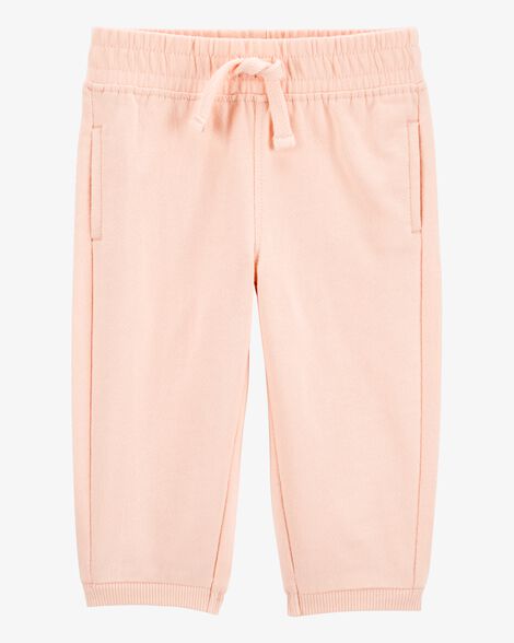  Product image 1 of Baby Pull-On French Terry Joggers - Pink