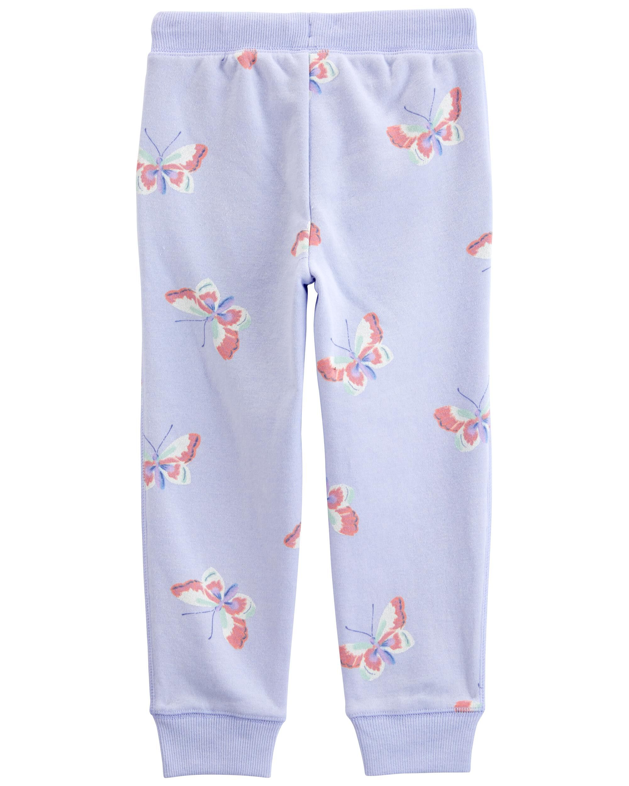 Toddler Butterfly Print Fleece Joggers - OshKosh | Carter's