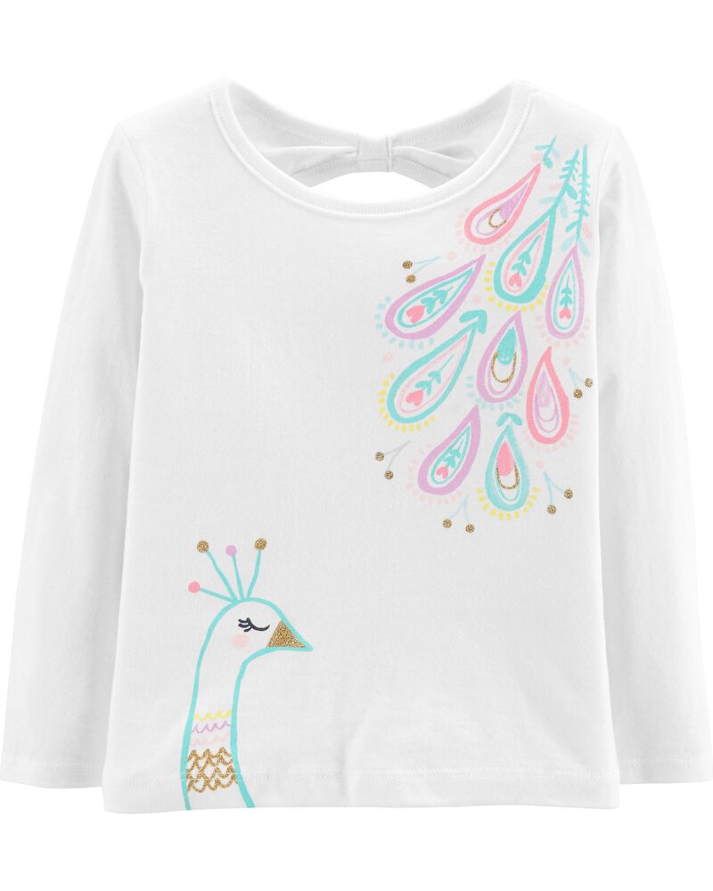 Glitter Peacock Tee Carters Com