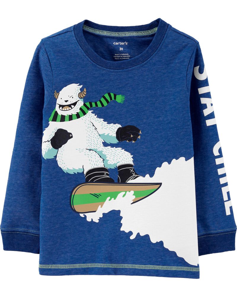 Snowboarding Snow Yarn Jersey Tee Carters Com