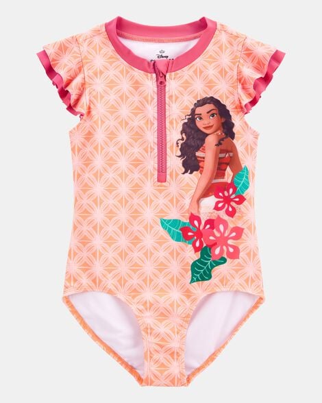 kid disney© moana 1-piece swimsuit - orange