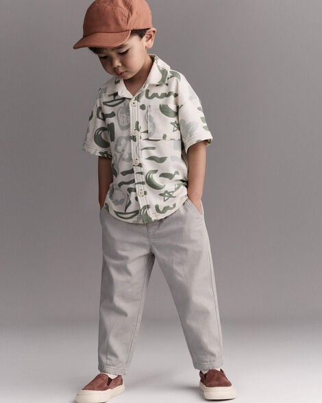 toddler grey dress pants Dave&Bella Toddler Boys Grey Loose Drawstring Sports Pants