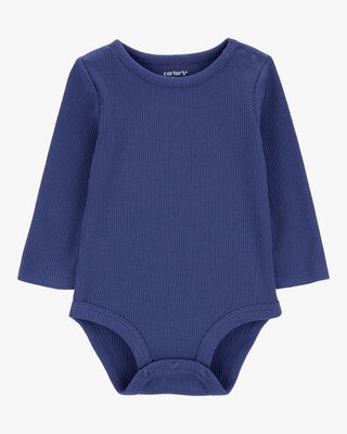 Product image 1 of Baby Waffle Knit Long-Sleeve Bodysuit