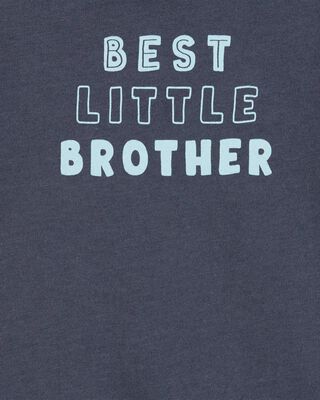 Product image 2 of Baby Best Little Brother Short-Sleeve Bodysuit - Blue