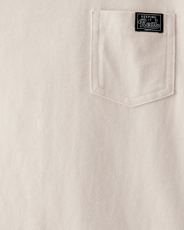 Product image 2 of Kid "Keeping It Real" Relaxed Pocket Tee - Beige
