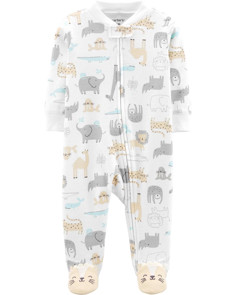 Safari Animal Zip Up Cotton Sleep Play Carters Com