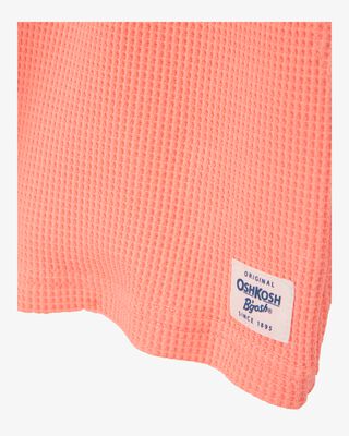 Product image 2 of Baby Waffle Knit Drawstring Shorts - Orange