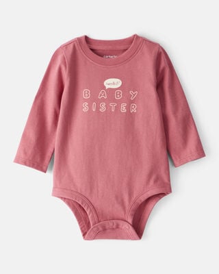 Baby Girl Bunny Loose Fit Long-Sleeve Sleep & Play Pajamas - Purple