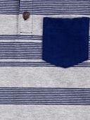 Navy - Baby Striped Pocket Henley Tee, Selected