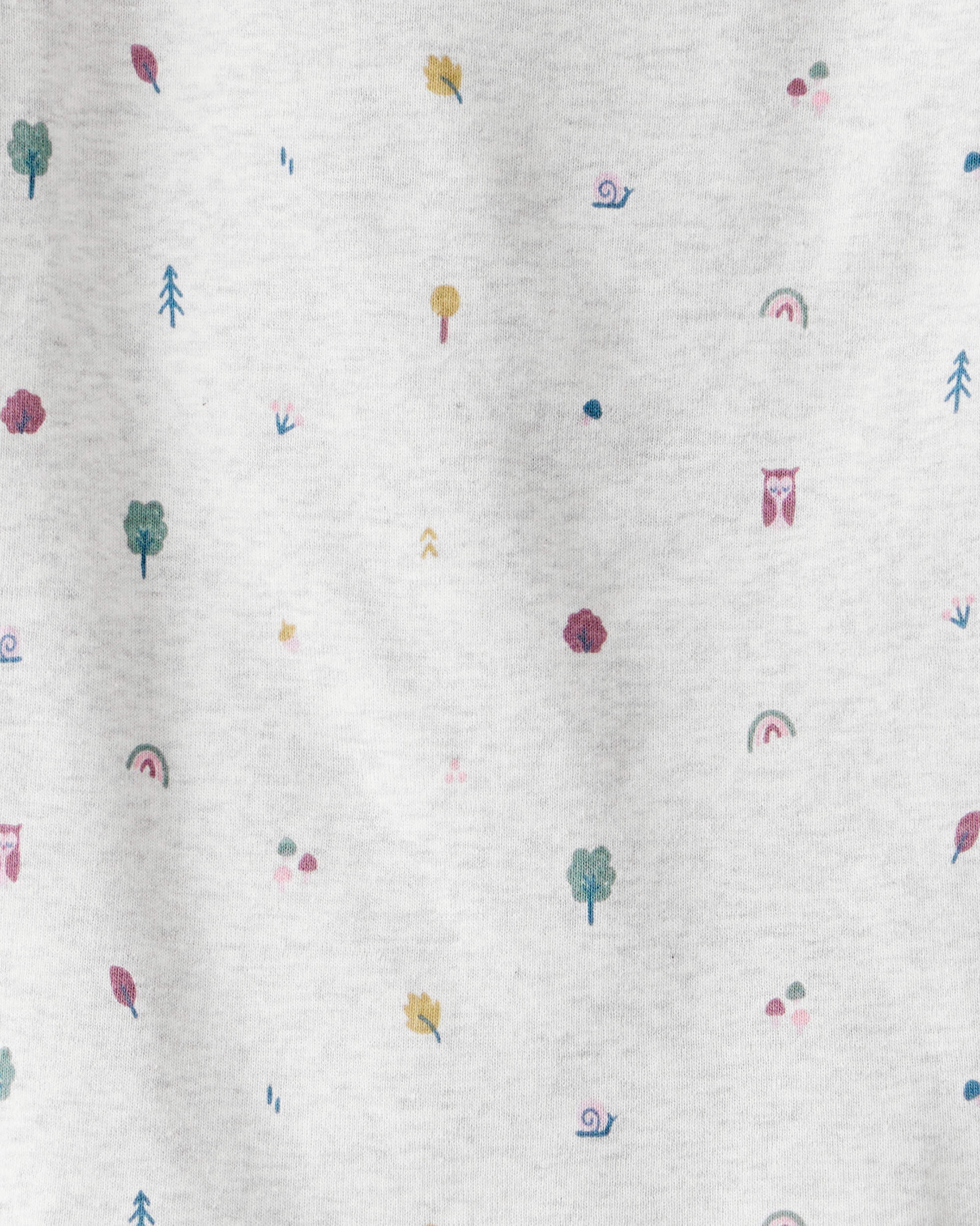 Toddler Organic Cotton Pajamas Nature Icon Print