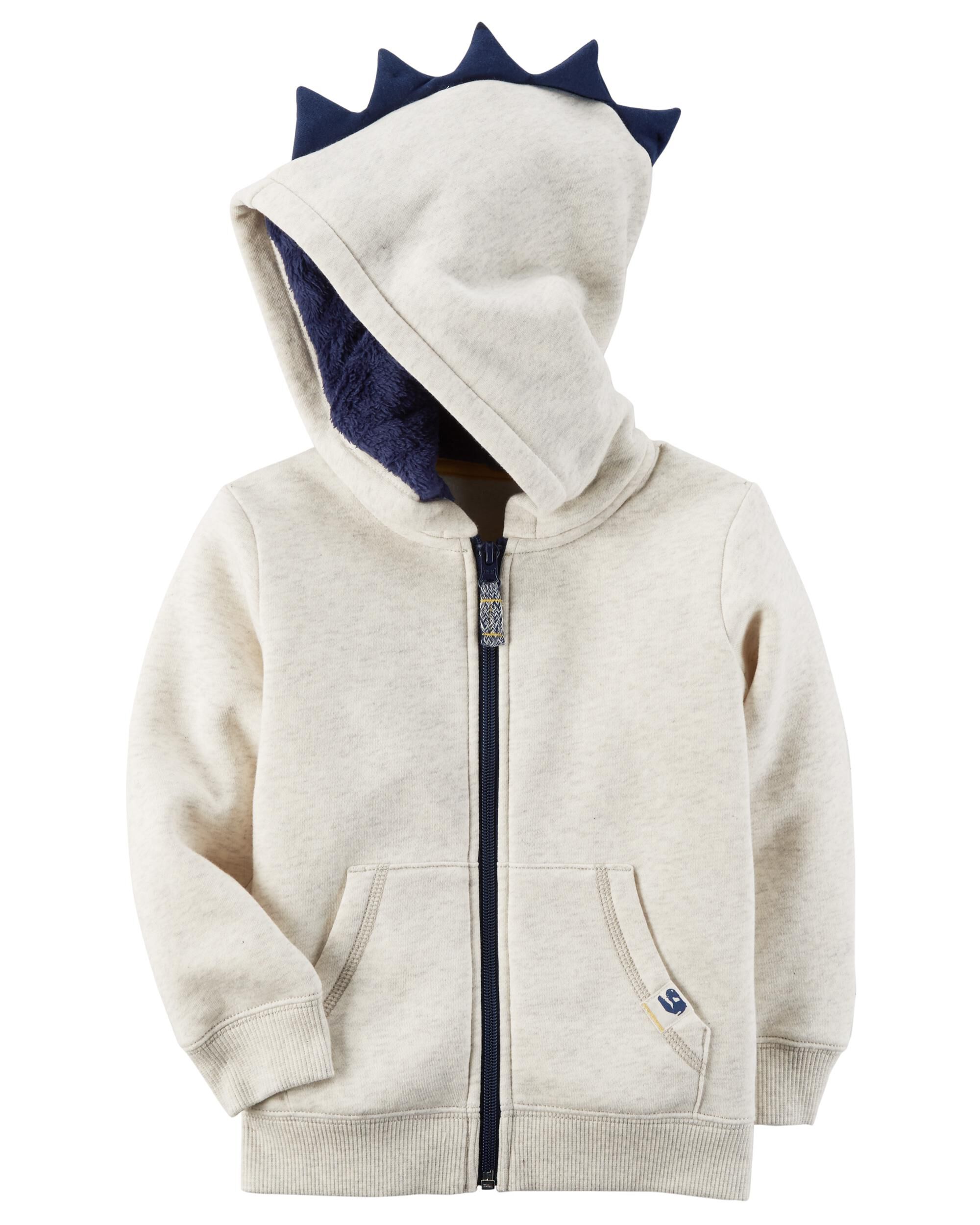 Carters dinosaur hoodie clearance