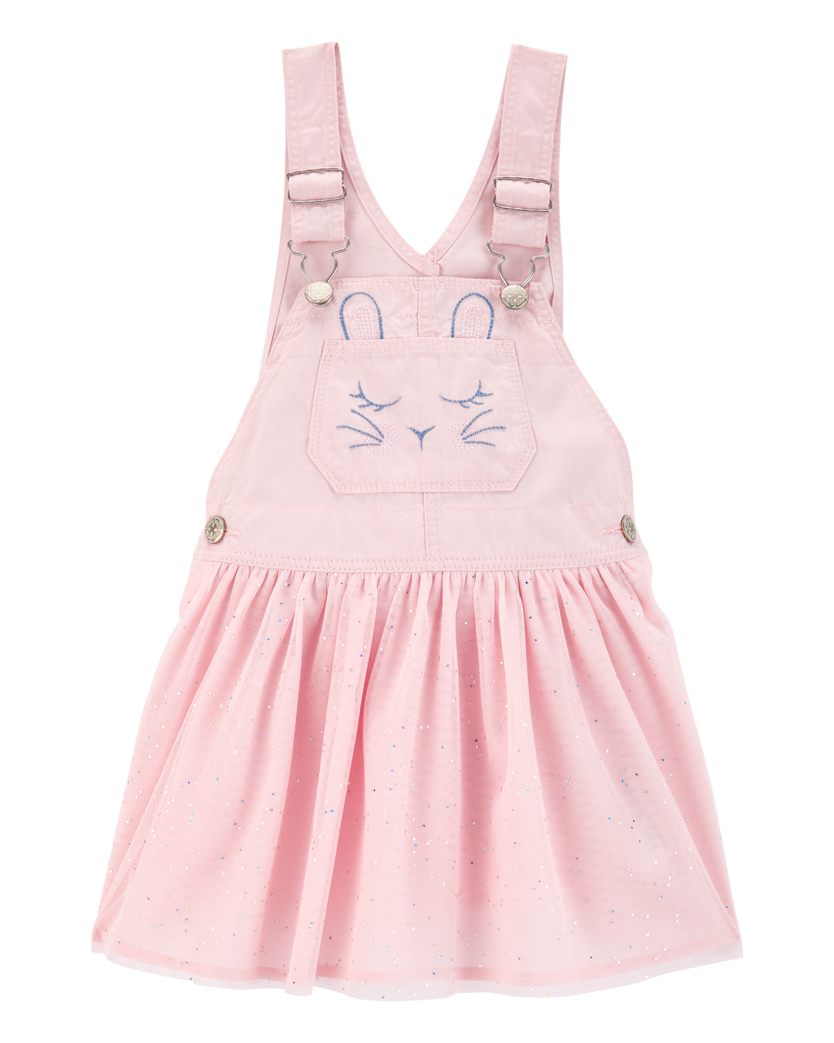 Baby Bunny Glitter Jumper Dress - Pink - OshKosh | Carter's