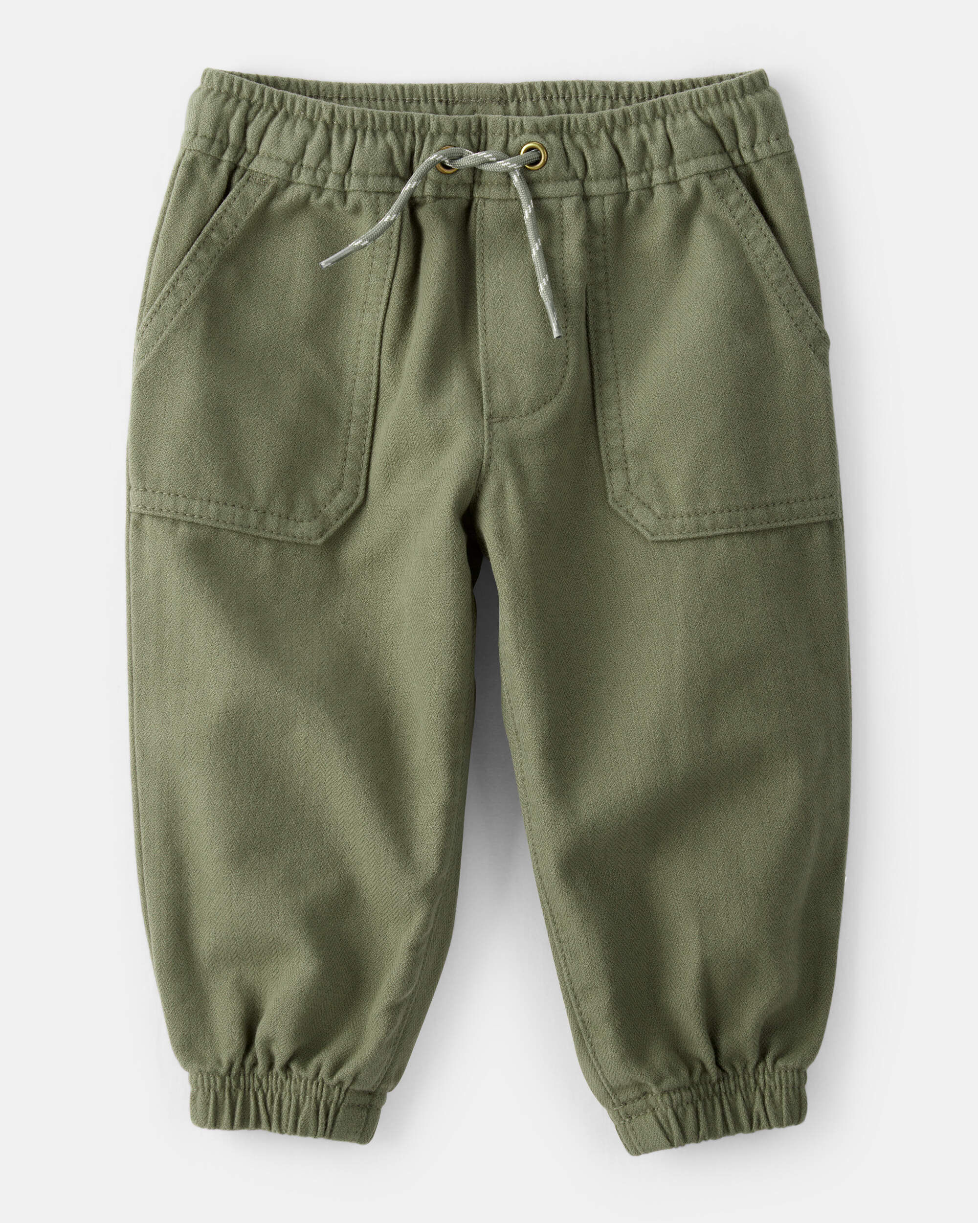 Baby Boy Herringbone Fashion Pants - Green