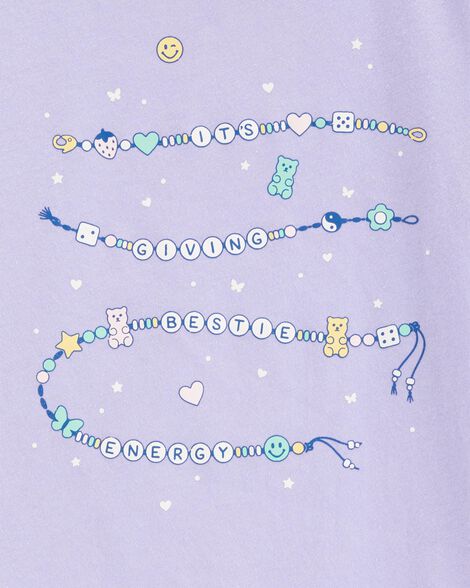  Product image 2 of Kid Friendship Bracelet Short-Sleeve Graphic Tee - Blue