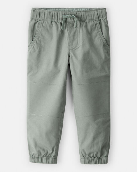 toddler boy  cotton everyday pull-on jogger - green