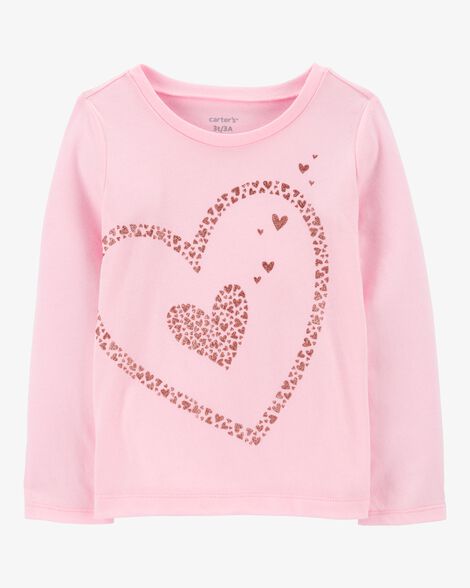  Product image 1 of Toddler Heart Long-Sleeve Graphic Tee
