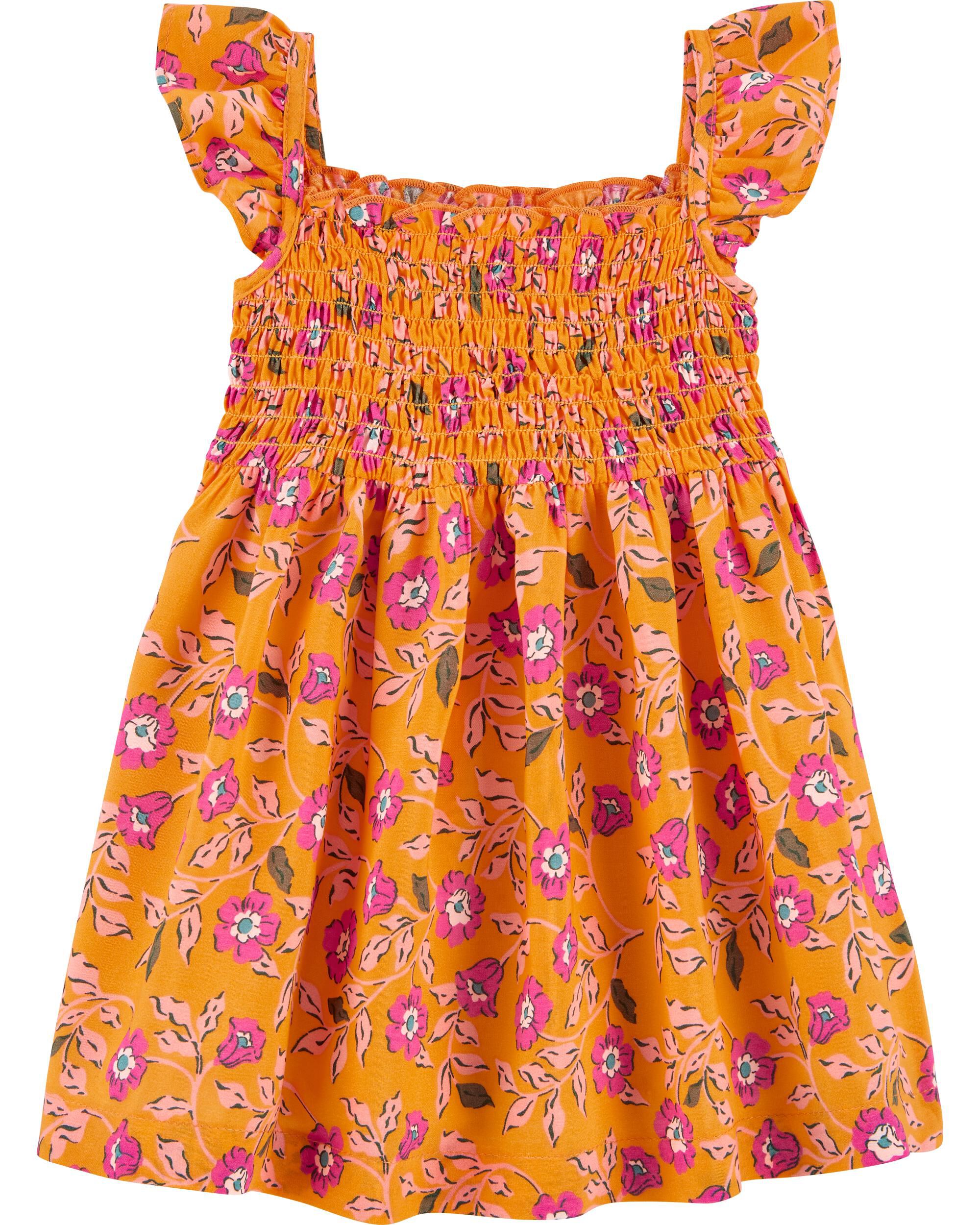 carters yellow floral dress