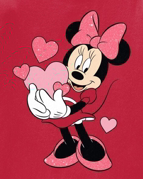  Product image 2 of Kid Minnie Mouse Valentine's Day Tee - Red